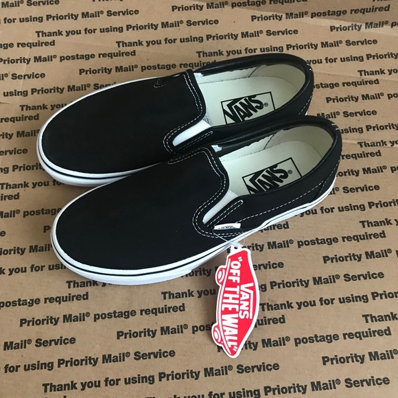 Vans Classic Slip-On Black/White - Picture 2 of 5